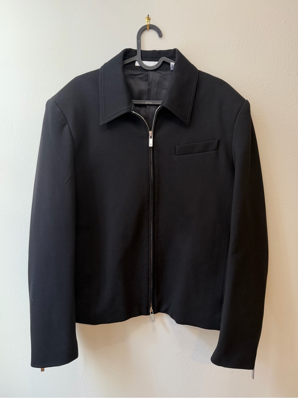 Helmut Lang Black Zip-Up Jacket